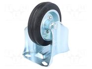 Transport wheel; Ø: 100mm; W: 30mm; H: 128mm; rigid; Dyn.load: 800N ELESA+GANTER