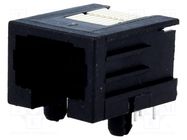 Connector: RJ45; socket; PIN: 8; Cat: 3; low profile; Layout: 8p8c TE Connectivity