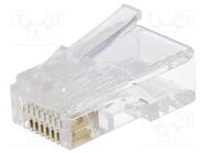 Connector: RJ45; plug; PIN: 8; Layout: 8p8c; for cable; IDC,crimped NINIGI