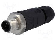 Connector: M12; plug; PIN: 4; male; A code-DeviceNet / CANopen LUMBERG AUTOMATION