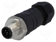 Connector: M12; plug; PIN: 5; male; A code-DeviceNet / CANopen LUMBERG AUTOMATION