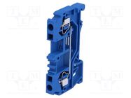 Splice terminal: rail; 0.2÷2.5mm2; ways: 1; terminals: 2; blue; WS DEGSON ELECTRONICS