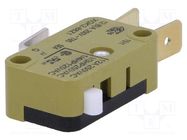 Microswitch SNAP ACTION; 12A/250VAC; without lever; SPDT; Pos: 2 SAIA-BURGESS