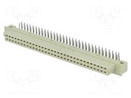 Connector: DIN 41612; plug; female; PIN: 64; angled 90°; THT; a+b NINIGI