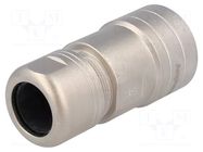 Gland; straight; size 18; metal; Plating: nickel; 18mm; Ecomate RM AMPHENOL