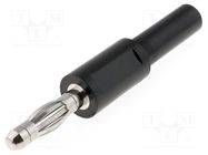 Adapter; 4mm banana; banana 4mm socket,banana 4mm plug; 10A ELECTRO-PJP