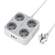 TESSAN Power strip TS-302-C-GR, Tessan