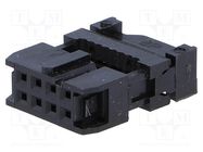 Connector: IDC; plug; female; PIN: 8; with cable clamp; IDC; 1.27mm Amphenol Communications Solutions