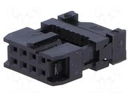 Connector: IDC; plug; female; PIN: 8; with cable clamp; IDC; 1.27mm AMPHENOL COMMUNICATIONS SOLUTIONS