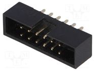 Connector: IDC; socket; male; PIN: 12; straight; THT; gold-plated Amphenol Communications Solutions