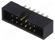 Connector: IDC; socket; male; PIN: 12; straight; THT; 2mm; 2x6; black AMPHENOL COMMUNICATIONS SOLUTIONS
