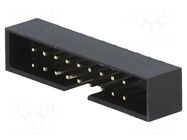 Connector: IDC; socket; male; PIN: 18; straight; THT; 2mm; 2x9; black AMPHENOL COMMUNICATIONS SOLUTIONS