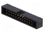 Connector: IDC; socket; male; PIN: 24; straight; THT; 2mm; 2x12; black AMPHENOL COMMUNICATIONS SOLUTIONS
