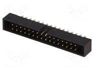 Connector: IDC; socket; male; PIN: 32; straight; THT; 2mm; 2x16; black AMPHENOL COMMUNICATIONS SOLUTIONS