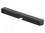 Connector: IDC; socket; male; PIN: 50; straight; THT; 2mm; 2x25; black AMPHENOL COMMUNICATIONS SOLUTIONS