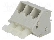 PCB terminal block; angled 45°; 5mm; ways: 3; on PCBs; 0.5÷2.5mm2 PTR MESSTECHNIK