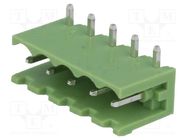 Pluggable terminal block; Contacts ph: 5mm; ways: 5; angled 90° XINYA