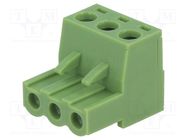 Pluggable terminal block; 5.08mm; ways: 3; straight; plug; female XINYA