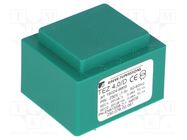 Transformer: encapsulated; 4VA; 230VAC; 22V; 22V; PCB; IP00; A: 35mm BREVE TUFVASSONS