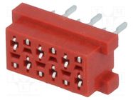 Wire-board; socket; female; PIN: 6; THT; on PCBs; 30V; 1A; -40÷105°C AMPHENOL COMMUNICATIONS SOLUTIONS