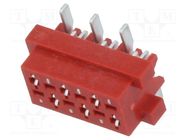 Wire-board; socket; female; PIN: 6; SMT; on PCBs; 30V; 1A; -40÷105°C AMPHENOL COMMUNICATIONS SOLUTIONS