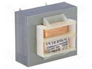 Transformer: mains; 2VA; 230VAC; 10.1V; 180mA; screw type; IP00 INDEL