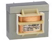 Transformer: mains; 2VA; 230VAC; 15.8V; 120mA; screw type; IP00 INDEL