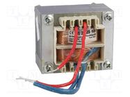 Transformer: mains; 39VA; 230VAC; 13V; 3A; Leads: cables; screw type INDEL