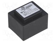 Transformer: encapsulated; 2VA; 230VAC; 12V; 12V; 80mA; 80mA; PCB INDEL