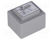 Transformer: encapsulated; 2VA; 230VAC; 12V; 160mA; PCB; IP00 INDEL