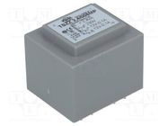 Transformer: encapsulated; 2.4VA; 230VAC; 12V; 12V; 100mA; 100mA INDEL