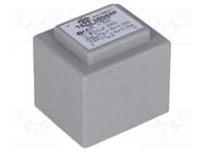 Transformer: encapsulated; 3VA; 230VAC; 6V; 6V; 250mA; 250mA; PCB INDEL