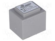 Transformer: encapsulated; 3VA; 230VAC; 9V; 330mA; PCB; IP00; C: 29mm INDEL