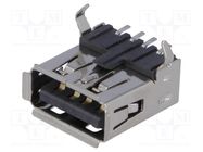 Connector: USB A; socket; on PCBs; SMT; horizontal; 2.0 AMPHENOL COMMUNICATIONS SOLUTIONS