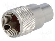 Connector: UHF (PL-259); plug; male; straight; RG11; for cable 