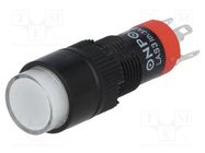 Switch: push-button; Pos: 2; SPDT; 0.5A/250VAC; 1A/24VDC; ON-(ON) ONPOW