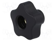 Knob; Ø: 40mm; Int.thread: M8; 18mm; H: 27mm; technopolymer PP ELESA+GANTER