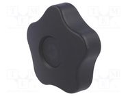 Knob; Ø: 63mm; Int.thread: M12; 26mm; H: 37mm; technopolymer PP ELESA+GANTER