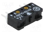 Microswitch SNAP ACTION; 2.5A/250VAC; 0.3A/220VDC; ON-(ON); IP40 PROMET