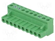 Pluggable terminal block; 5mm; ways: 10; straight; plug; female DEGSON ELECTRONICS