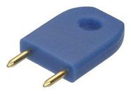 SHORTING PLUG, 2POS, 6.35MM