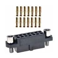 CONNECTOR, RCPT, 4POS, 2ROW, CRIMP