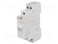 Relay: installation; bistable,impulse; NO x2; Ucoil: 24VDC; 20.28 FINDER
