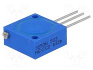 Potentiometer: mounting; vertical,multiturn; 5kΩ; 1W; screw,THT BOURNS