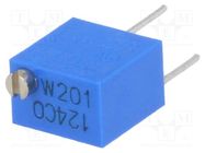 Potentiometer: mounting; vertical,multiturn; 200Ω; 250mW; ±10% BOURNS