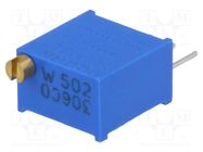 Potentiometer: mounting; multiturn; 5kΩ; 500mW; THT; ±10%; linear BOURNS