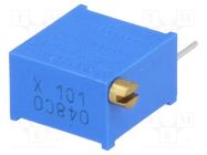 Potentiometer: mounting; multiturn; 100Ω; 500mW; THT; ±10%; linear BOURNS