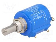 Potentiometer: shaft; 20kΩ; 2W; ±3%; 6.35mm; linear; wirewound; IP65 BOURNS