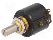 Potentiometer: shaft; multiturn; 10kΩ; 1.5W; ±3%; 6.35mm; linear BOURNS