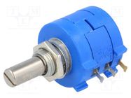 Potentiometer: shaft; multiturn; 10kΩ; 2W; ±5%; 6.35mm; linear; IP65 BOURNS